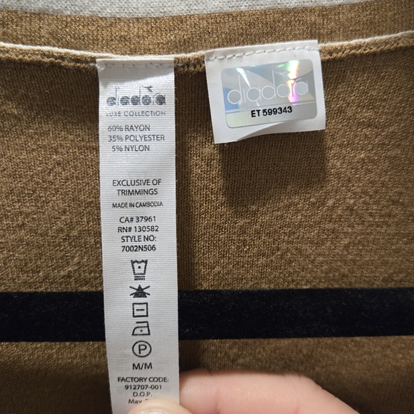 Diadora luxe collection maxi long womens cardigan - Picture 2 of 5